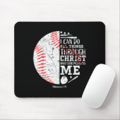 Tapis De Souris Christian Baseball Philipans 4_13 I Can Do All Thi (Avec souris)