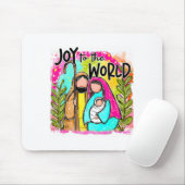 Tapis De Souris Christian Birth Of Jesus Joy To The World Christma (Avec souris)
