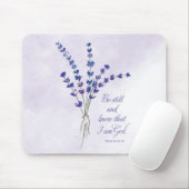 Tapis De Souris Christian Encouragement Lavande avec Écriture (Avec souris)