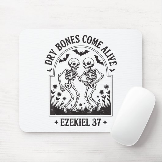 Tapis De Souris Christian Halloween Dry Bones Come Alive Funny Jes (Avec souris)