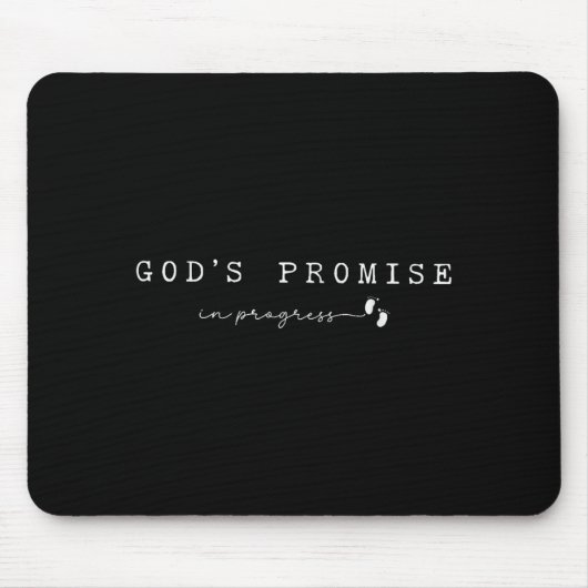 Tapis De Souris Christian Pregnancy God'promise In Progresfaith Ba (Devant)