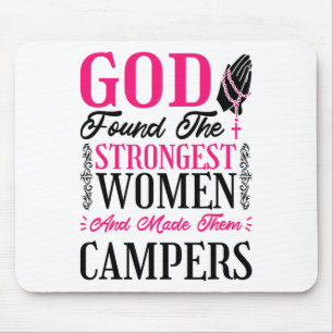Tapis De Souris Christianisme Femmes Campeurs Pour Le Camping Et L