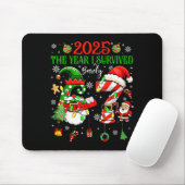 Tapis De Souris Christmas 2025 The Year I Barely Survived Six Seve (Avec souris)
