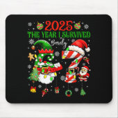 Tapis De Souris Christmas 2025 The Year I Barely Survived Six Seve (Devant)