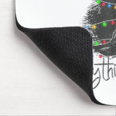 Tapis De Souris Christmas Black Cat It's Fine I'm Fine Everything (Coin)