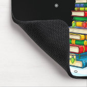 Tapis De Souris Christmas Book Tree Funny Librarians Books Lover (Coin)