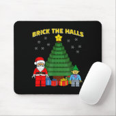 Tapis De Souris Christmas Building Bricks Brick The Halls Block Bu (Avec souris)