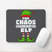 Tapis De Souris Christmas Chaos Coordinator Elf Funny Xmas Holiday (Avec souris)