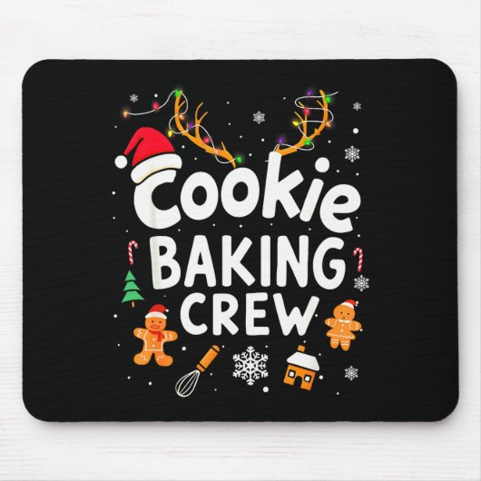 Tapis De Souris Christmas Cookie Baking Crew Family Baking Team Fu (Devant)