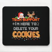 Tapis De Souris Christmas Cookie Crew Pajamas Tech Baking Family F (Devant)