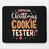 Tapis De Souris Christmas Cookie Tester Taster Baking Crew Toddle (Devant)