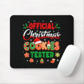 Tapis De Souris Christmas Cookie Tester Taster Baking Crew Toddler (Avec souris)