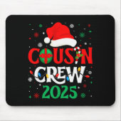 Tapis De Souris Christmas Cousin Crew 2025 Xmas Funny Matching Fam (Devant)