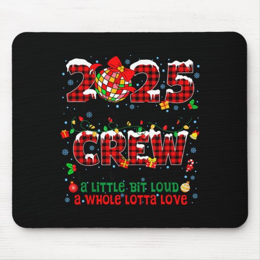 Tapis De Souris Christmas Crew 2025 Family Christmas Matching Xmas (Devant)