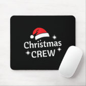 Tapis De Souris Christmas Crew Santa's Hat Merry Xmas  (Avec souris)