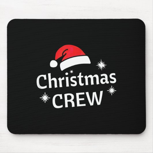 Tapis De Souris Christmas Crew Santa's Hat Merry Xmas  (Devant)