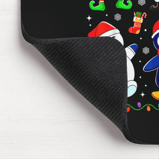 Tapis De Souris Christmas Dabbing Santa Elf Friends Boys Girls Men (Coin)