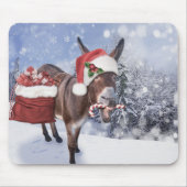 Tapis De Souris Christmas donkey with funny (Devant)