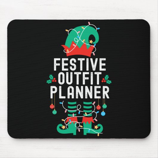 Tapis De Souris Christmas Elf Office Team Party Family Matching _1 (Devant)