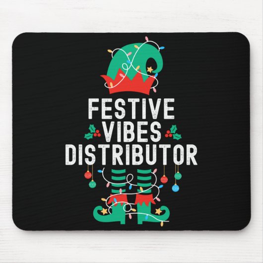 Tapis De Souris Christmas Elf Office Team Party Family Matching _2 (Devant)