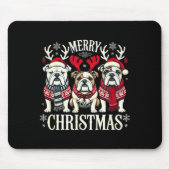 Tapis De Souris Christmas English Bulldog Mom English Bulldog Chri (Devant)