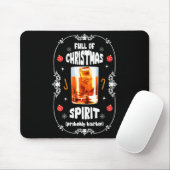 Tapis De Souris Christmas Fir Tree With Bourbon Ugly Xmas Bourbon (Avec souris)