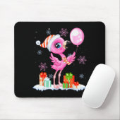 Tapis De Souris Christmas Flamingo Pajama Matching Santa Hat Xmas (Avec souris)