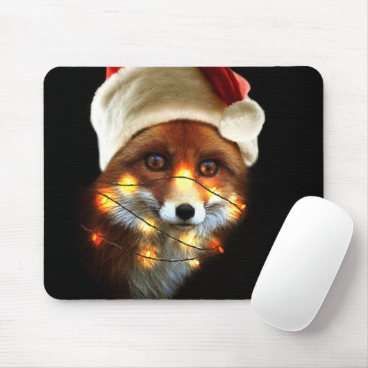 Tapis De Souris Christmas fox (Avec souris)