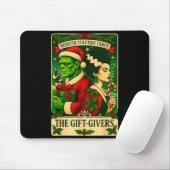 Tapis De Souris Christmas Frankenstein And Bride The Lovers Tarot (Avec souris)