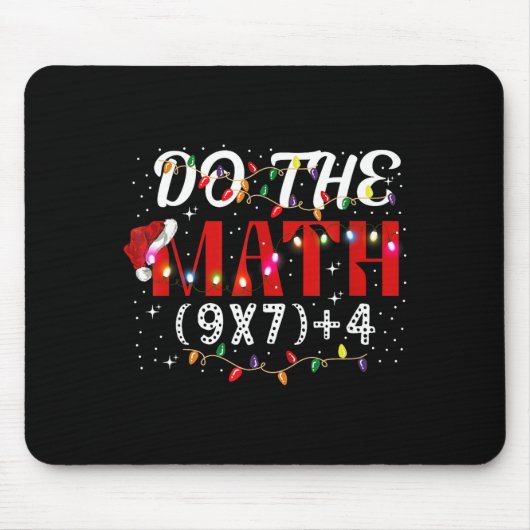 Tapis De Souris Christmas Funny Do The Math Meme (9x7)+4 Gift Lear (Devant)