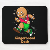 Tapis De Souris Christmas Gingerbread Dash Running Runner Xmas Mar (Devant)