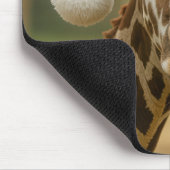 Tapis De Souris Christmas Giraffe With Holiday Gift (Coin)