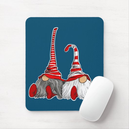 Tapis De Souris Christmas Gnomes (Avec souris)