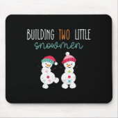 Tapis De Souris Christmas Holiday Pregnancy Announcement For Twin (Devant)