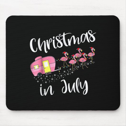 Tapis De Souris Christmas In July Flamingo Nk (Devant)