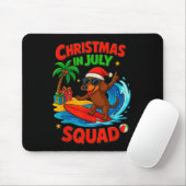 Tapis De Souris Christmas In July Funny Dachshund Dog Lover Xmas I (Avec souris)