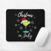 Tapis De Souris Christmas In July Tail Santa Hat Summer Women Men (Avec souris)
