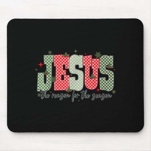 Tapis De Souris Christmas Jesus Reason Season Xmas Christian Men W (Devant)