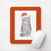 Tapis De Souris Christmas Kitten Mousepad (Avec souris)