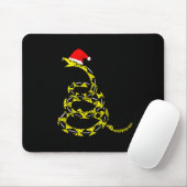 Tapis De Souris Christmas Libertarian Gadsden Don't Tread Snake  (Avec souris)