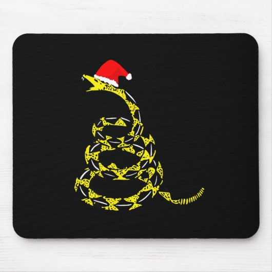 Tapis De Souris Christmas Libertarian Gadsden Don't Tread Snake  (Devant)