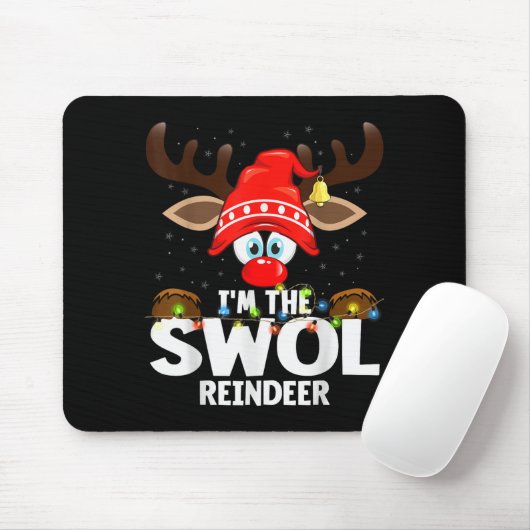 Tapis De Souris Christmas Matching I'm The Swol Reindeer (Avec souris)