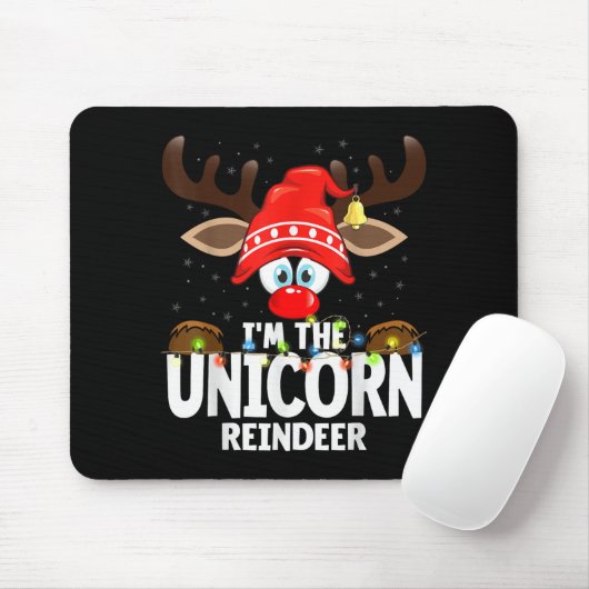 Tapis De Souris Christmas Matching I'm The Unicorn Reindeer (Avec souris)