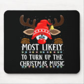 Tapis De Souris Christmas Matching Most Likely To Turn Up Xmas Mus (Devant)