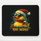 Tapis De Souris Christmas Merry Duckmas Funny Quackmas Pajama Duck (Devant)