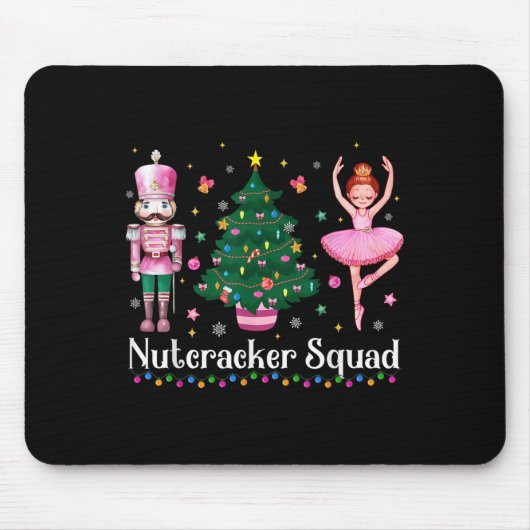 Tapis De Souris Christmas Nutcracker Squad Ballet Dance Women Kids (Devant)
