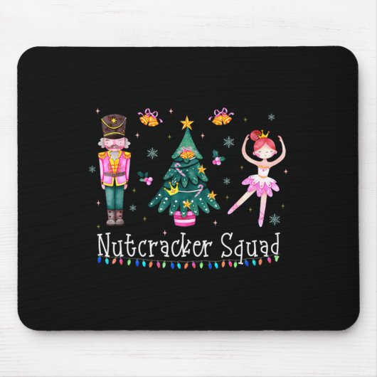 Tapis De Souris Christmas Nutcracker Squad Ballet Dance Women Kids (Devant)