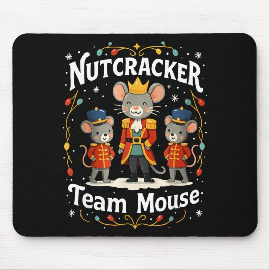 Tapis De Souris Christmas Nutcracker Team Mouse Funny Soldier Xmas (Devant)
