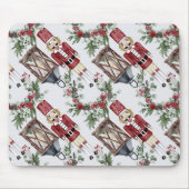 Tapis De Souris Christmas Nutcrackers & Lanterns (Devant)