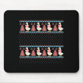 Tapis De Souris Christmas Rch Goose Ugly Sweater Pajama Xmas Tree (Devant)